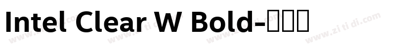 Intel Clear W Bold字体转换